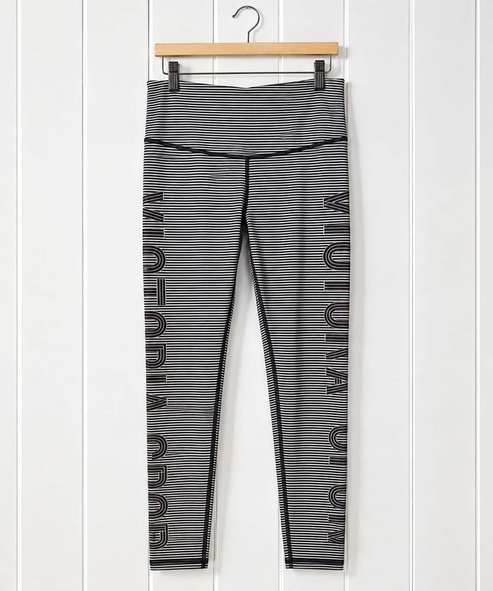 VSX Victoria Sport · Large · Black/White · Knockout High-Waisted Leggings